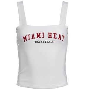 Miami Heat Women's White Tank Top